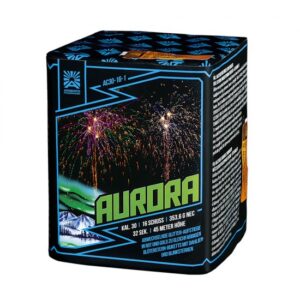 Aurora Argento Feuerwerk – 16 Schuss Batteriefeuerwerk