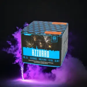 Azzurro Argento Feuerwerk – 36 Schuss Batteriefeuerwerk