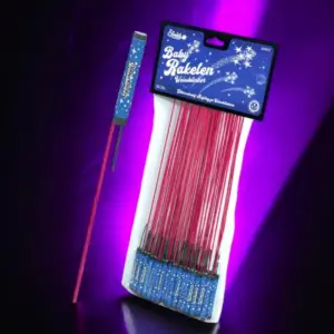 Baby-Raketen Weißblinker – Funke Feuerwerk | 50 Mini-Raketen
