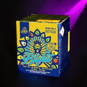 Blekit von Iskra Line Batteriefeuerwerk 16 Schuss