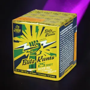 Blitz Rums 25 Schuss Iskra – Batterie mit Titansaluts
