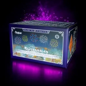 Blütenregen Verbundfeuerwerk – Funke Feuerwerk | 100 Schuss & 2.500 g NEM