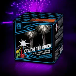 Color Thunder Argento – 25 Schuss Batterie mit Titansaluts