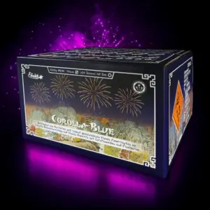 Funke Corolla Blue Feuerwerk mit blauen Leuchtsternen und goldenen Effekten