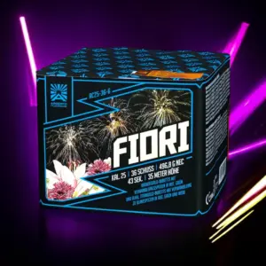 Fiori Argento Feuerwerk – 36 Schuss Batteriefeuerwerk