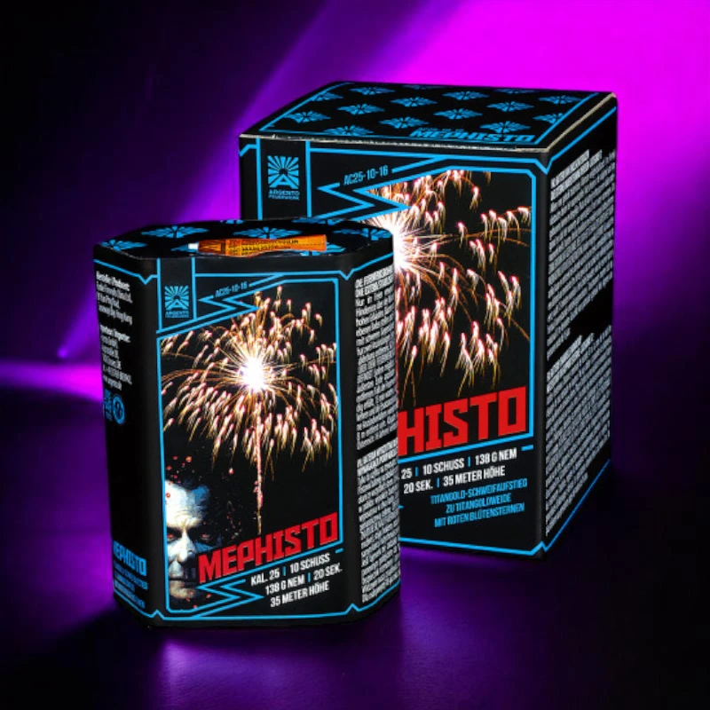 Mephisto von Argento Feuerwerk 13 Schuss Batterie