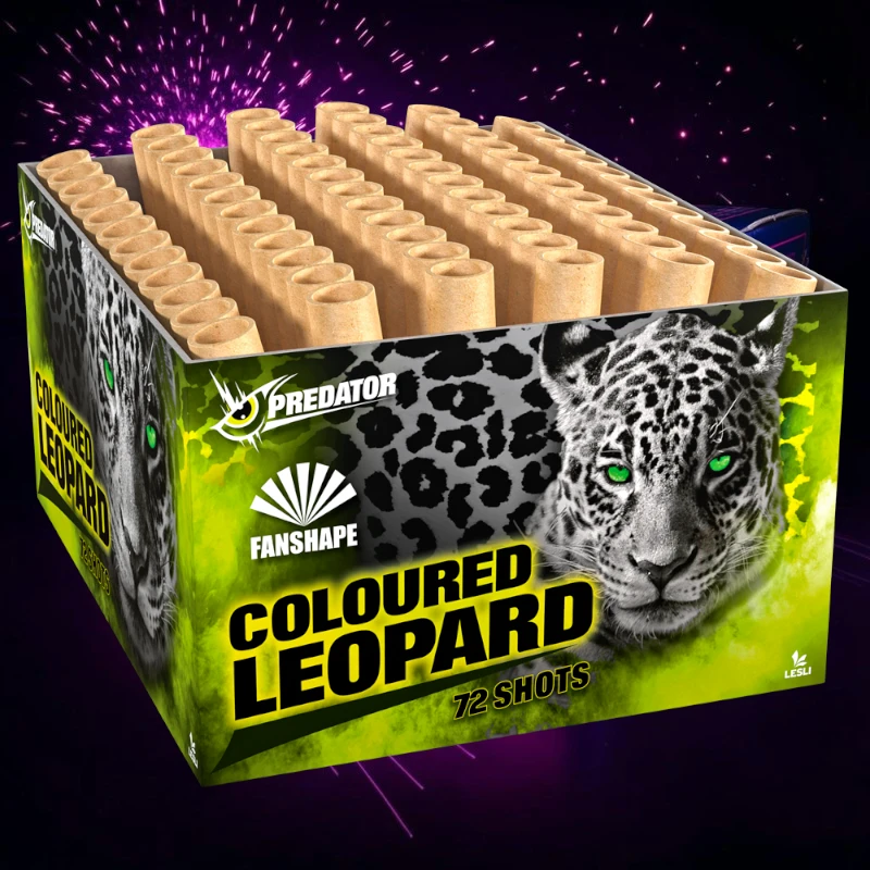Coloured Leopard Fächerbatterie – Lesli |