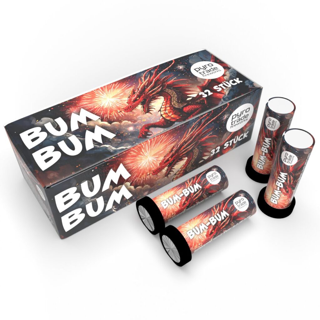 BUM BUM 10 Single Shot Knall von PyroTrade im 10er-Pack