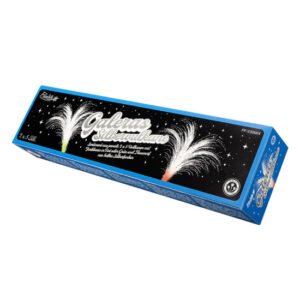 Galeras Silbervulkane von Funke Feuerwerk mit roter und grüner Leuchtbasis