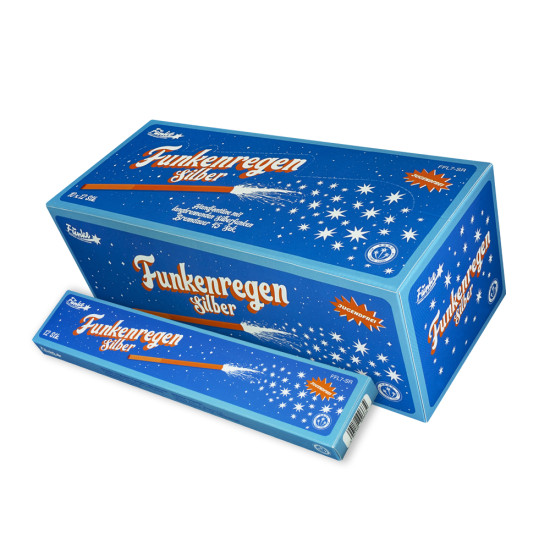 Funke Funkenregen Silber F1 – Handfontäne mit langbrennenden Silberfunken