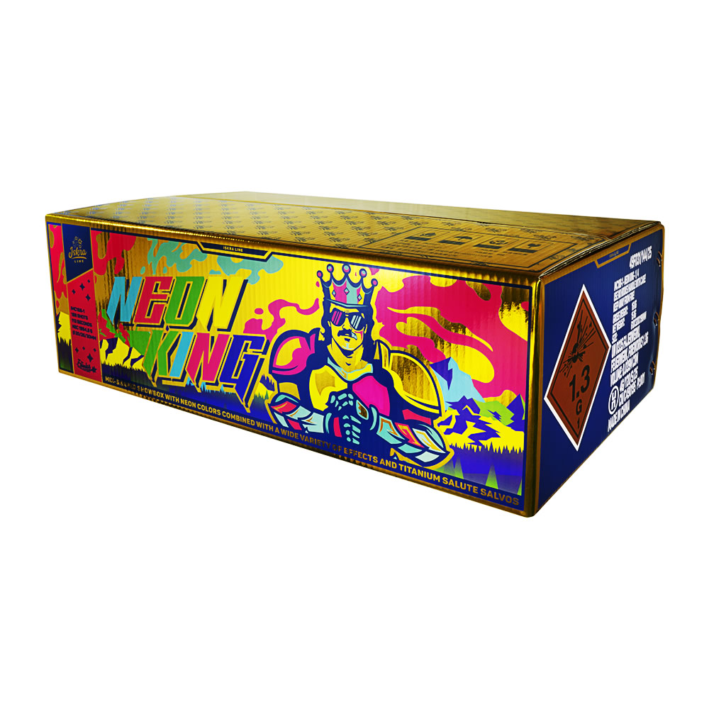Neon King Iskra Line 188 Schuss Verbundfeuerwerk