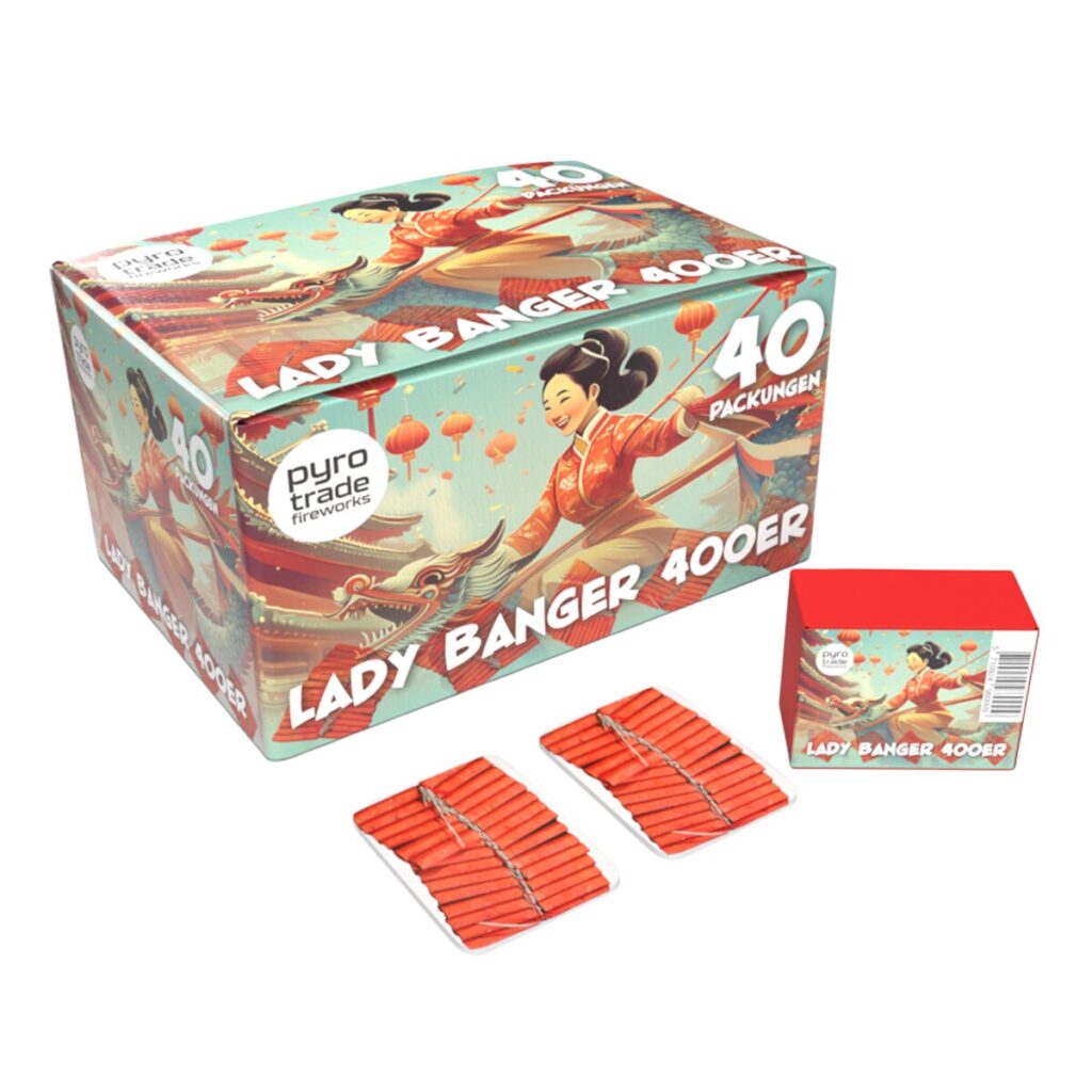 Pyrotrade Ladybanger 400er klassische Knallkette