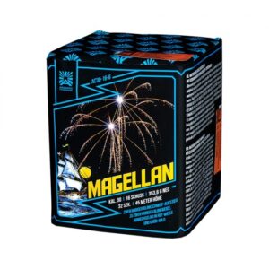 Magellan von Argento – 16-Schuss-Feuerwerksbatterie mit zweifarbigen Blinkweiden