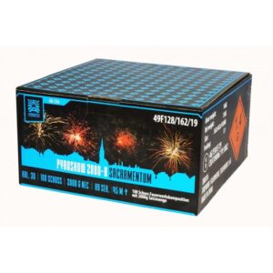 Argento Pyroshow 2000 Sacramentum 100 Schuss Verbundfeuerwerk Kaliber 30 mm