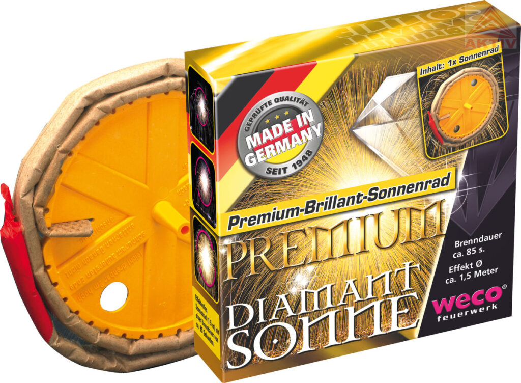 WECO Premium Diamantsonne mit großem Silberfeuerkreis